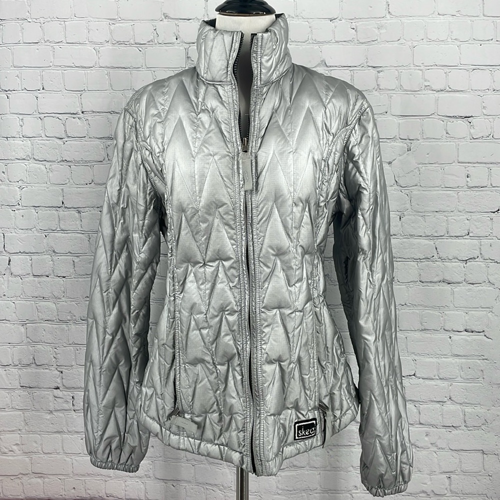 Skea Women's Silver Quilted Jacket
